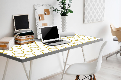 Large desk mat table protector Honeycomb