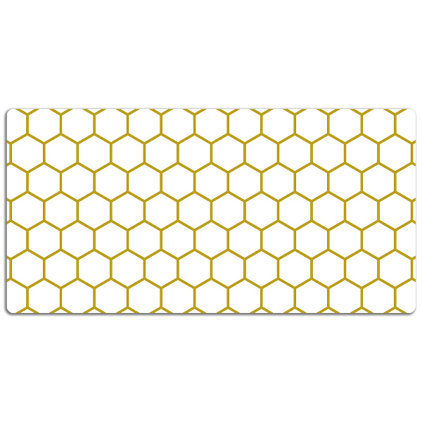 Large desk mat table protector Honeycomb
