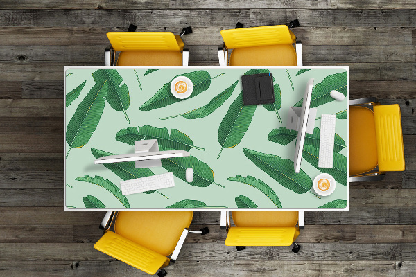 Full desk protector banana leaves