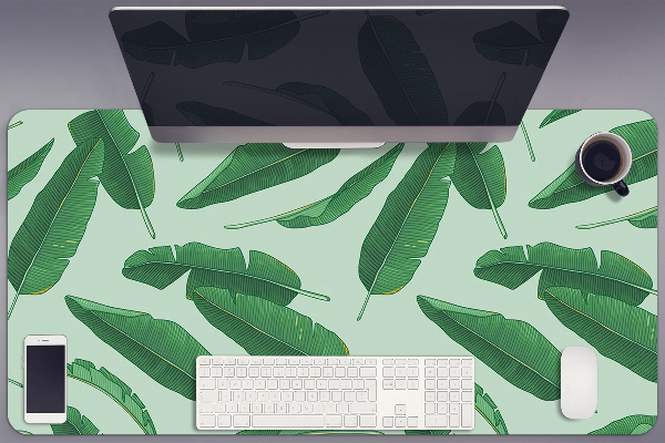 Full desk protector banana leaves
