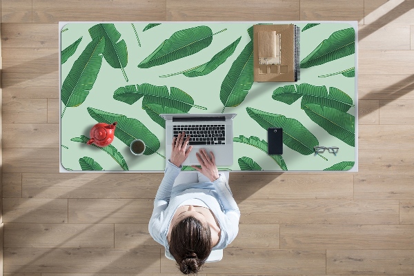 Full desk protector banana leaves