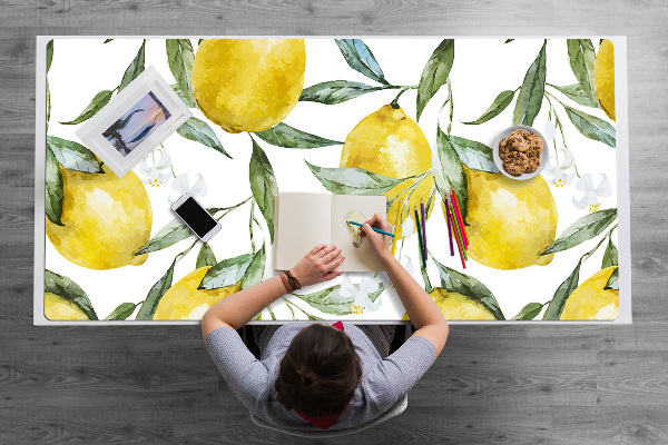 Full desk protector painted lemon