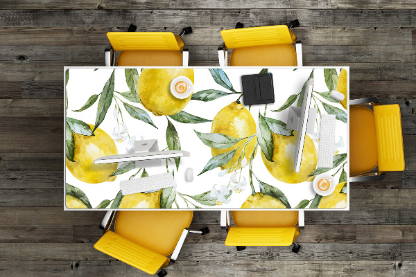 Full desk protector painted lemon