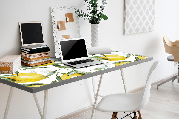 Full desk protector painted lemon