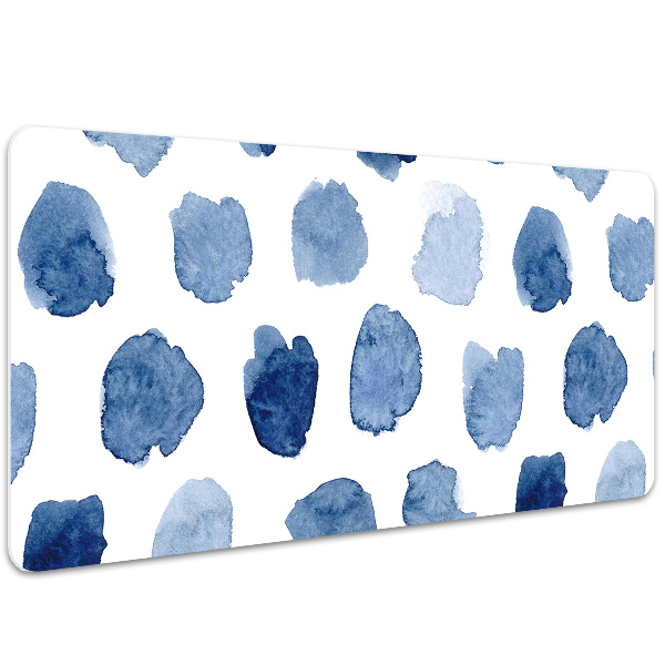 Large desk pad PVC protector ink dots