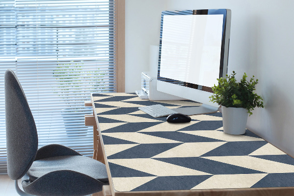 Large desk mat table protector gray vectors