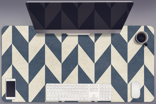 Large desk mat table protector gray vectors