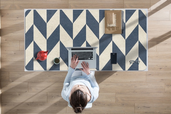 Large desk mat table protector gray vectors