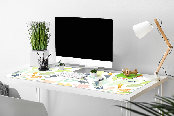 Large desk mat for children flowers