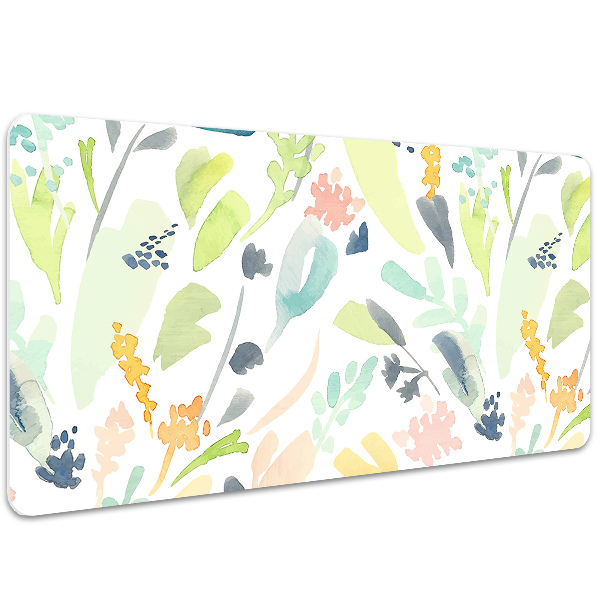 Large desk mat for children flowers