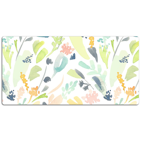 Large desk mat for children flowers
