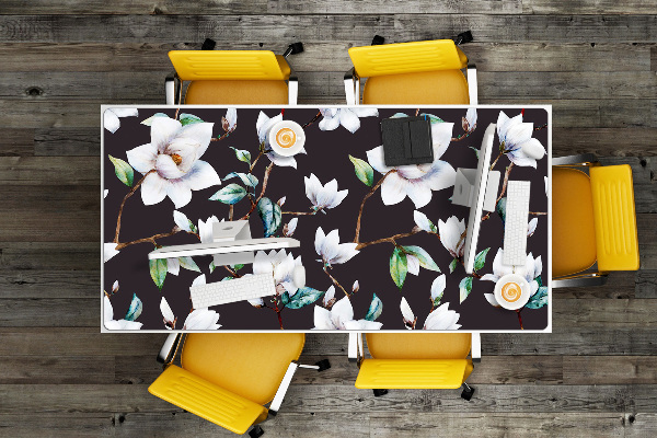 Desk pad painted flowers