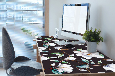 Desk pad painted flowers