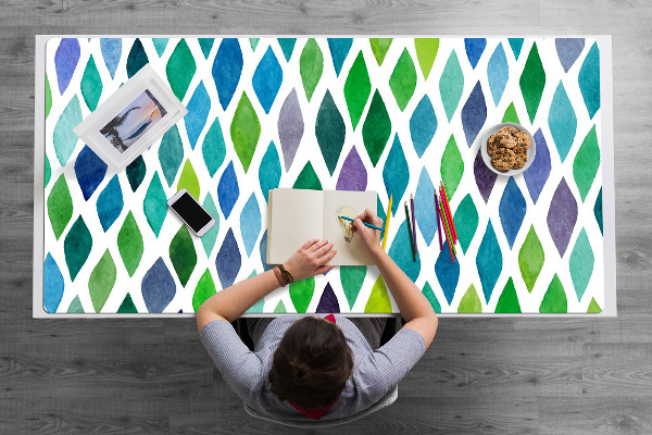 Full desk mat colorful patterns