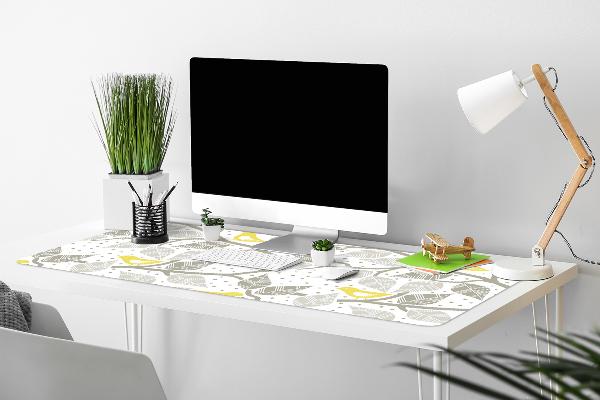 Large desk mat for children birds