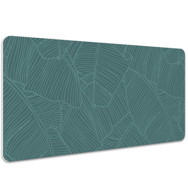 Large desk mat for children water leaf