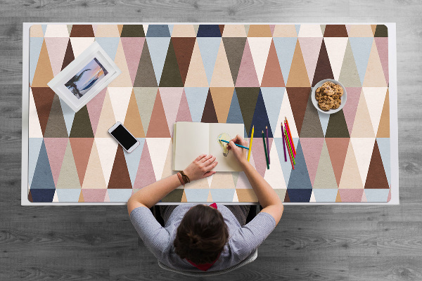 Large desk mat for children retro mural