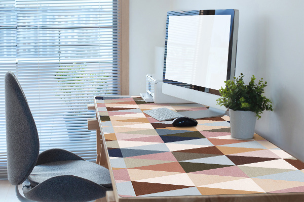 Large desk mat for children retro mural