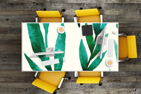 Large desk mat for children Leaf