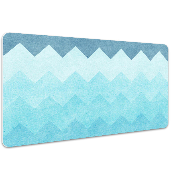 Large desk mat for children zigzag pattern