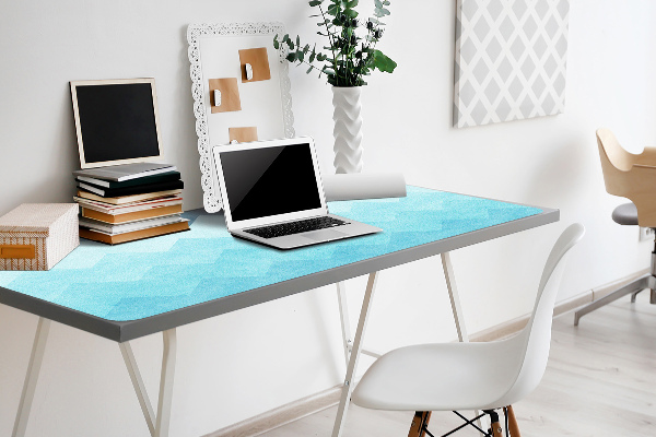 Large desk mat for children zigzag pattern