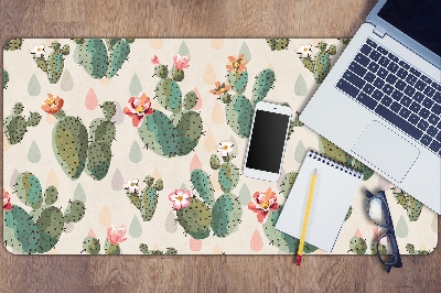 Large desk mat for children cacti