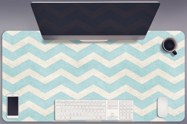 Large desk mat for children Zigzag