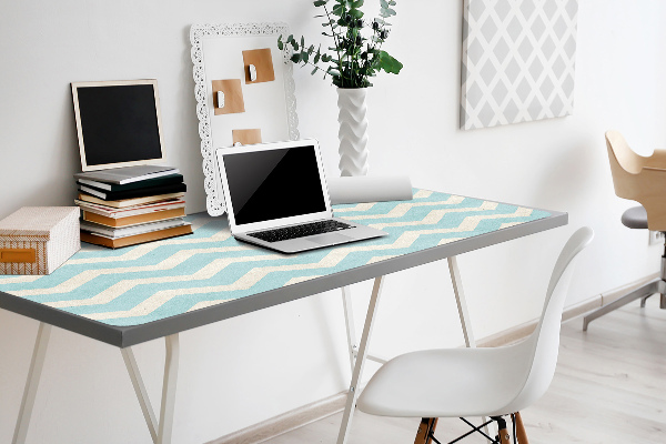 Large desk mat for children Zigzag