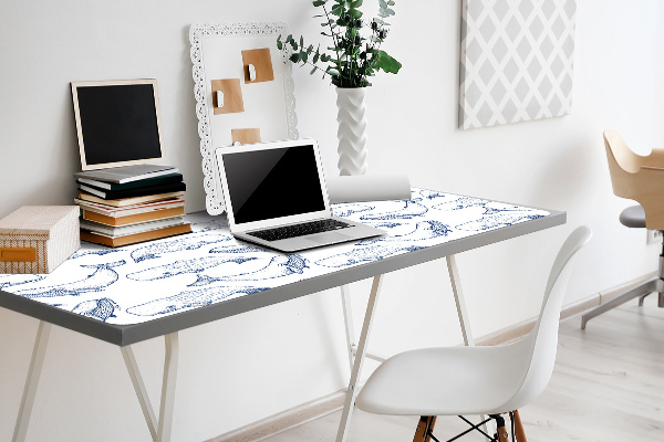 Full desk pad blue Whales