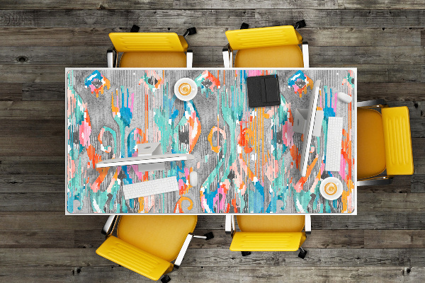 Large desk mat for children Graffiti