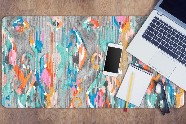 Large desk mat for children Graffiti