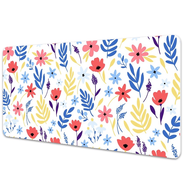 Desk pad Colorful flowers