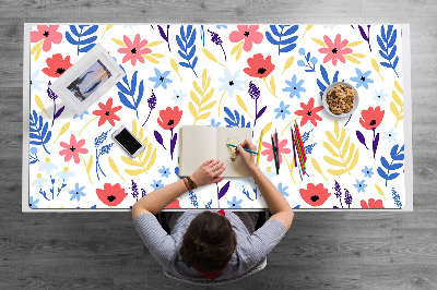 Desk pad Colorful flowers