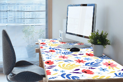 Desk pad Colorful flowers