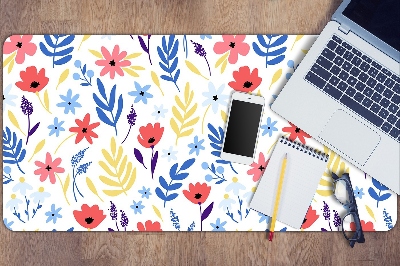 Desk pad Colorful flowers