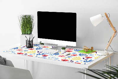 Desk pad Colorful flowers