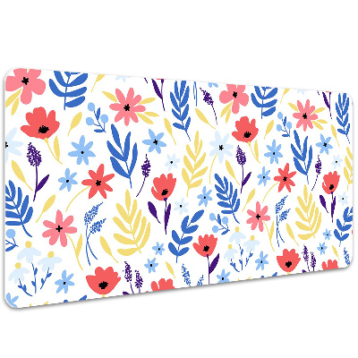 Desk pad Colorful flowers