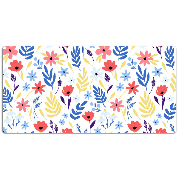 Desk pad Colorful flowers