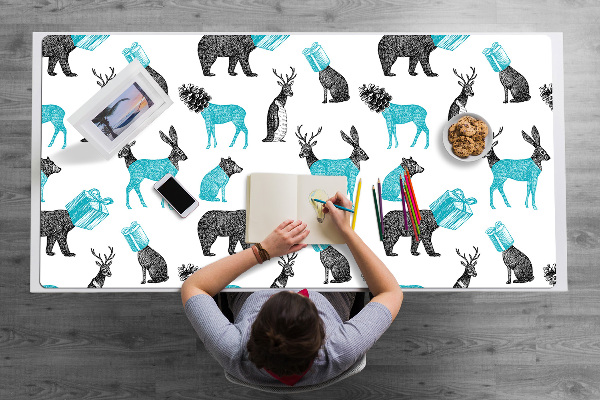 Large desk mat for children Animals