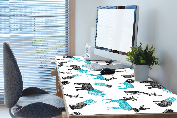 Large desk mat for children Animals