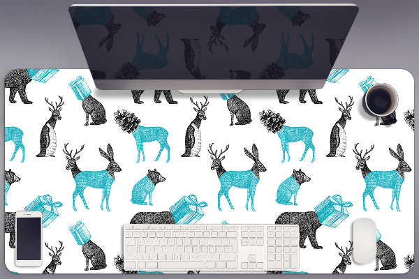 Large desk mat for children Animals