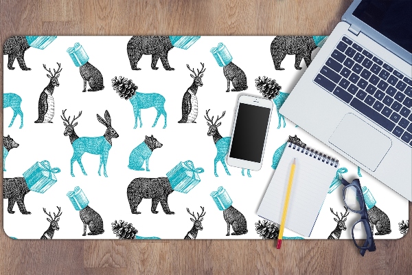 Large desk mat for children Animals