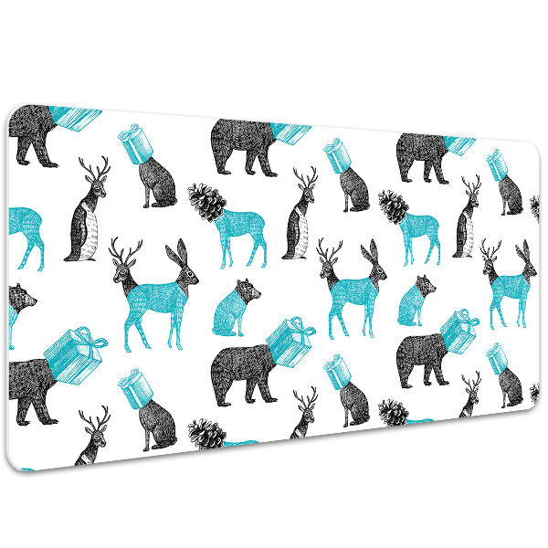Large desk mat for children Animals