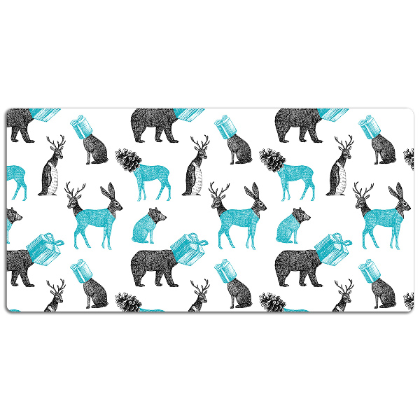 Large desk mat for children Animals