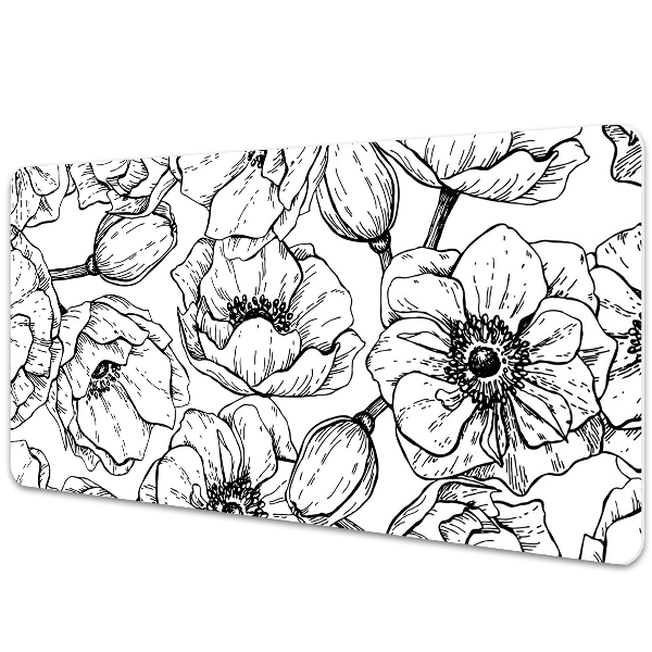 Full desk mat floral design