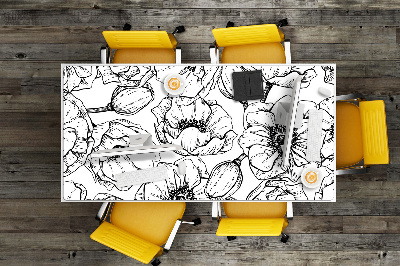 Full desk mat floral design