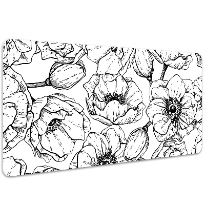 Full desk mat floral design