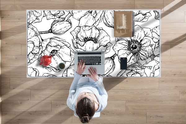 Full desk mat floral design