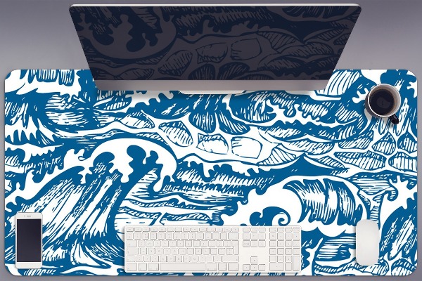 Large desk mat for children Storm
