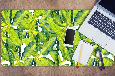 Desk pad watercolor leaves